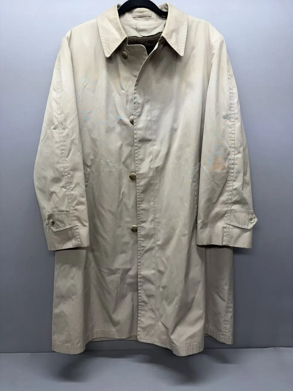 Vintage London Fog Maincoat trench coat w/ removable faux fur liner (42 short)